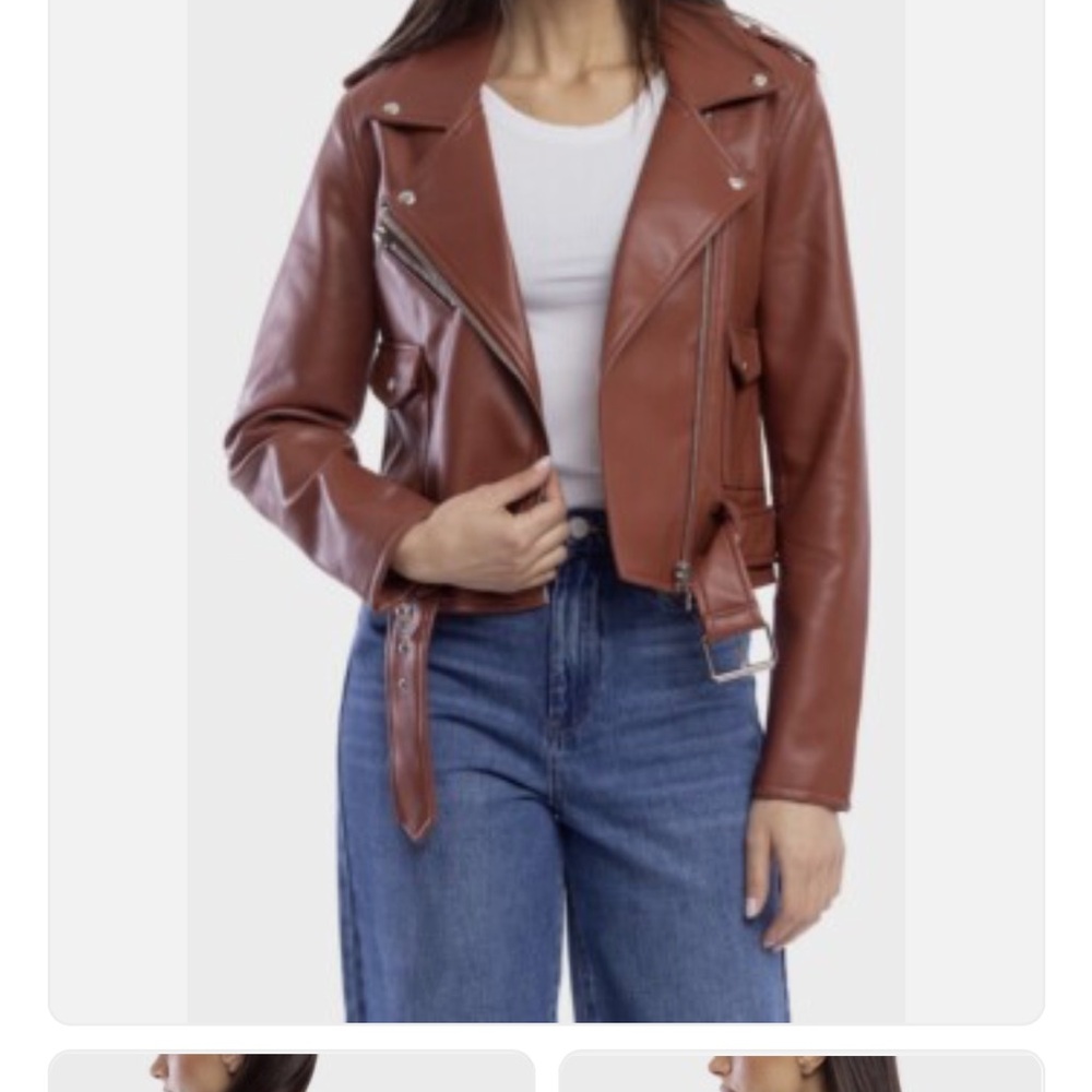 Blank NYC Brick Faux Leather Moto Jacket